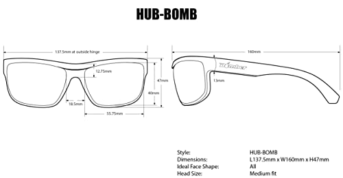 BOMBER Sunglasses - Hub Bomb Shiny Tortoise Frm/Brown Polarized Lens/Black Foam4