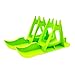 Aymzbd Ski Set Snowboard Snow Board Kit Winter Outdoor Fun Stable Ski Sled Parking Stand for Balance Bikes Walkers, Green