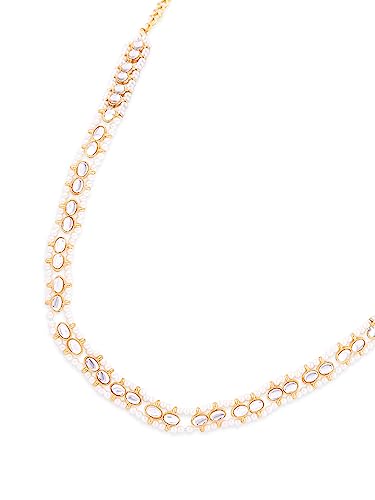 Women's Tone Dazzling Kundan & Beads Embellished Sleek Kamarbandh