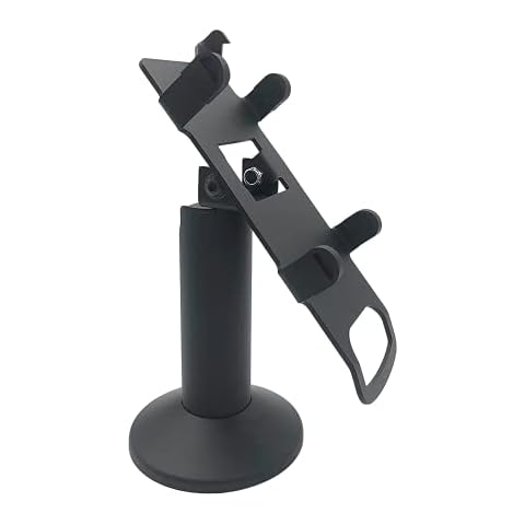 Discount Credit Card Supply DCCStands Ingenico Move/3500/5000 7" Swivel and Tilt Terminal Stand, Screw-in and Adhesive, Black Cover