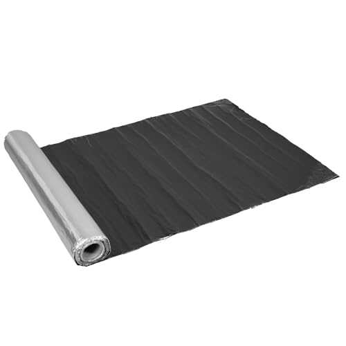 MYOYAY Bande de toit en aluminium - 5 m x 1 m - Autocollant - Bande d'étanchéité en bitume - Toit en métal laminé - Avec revêtement en aluminium - Pour...