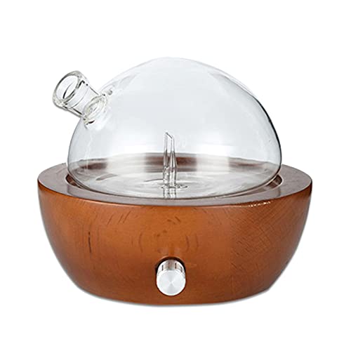 25ML Waterless Nebulizing Essential Oil Diffuser For Best Aromatherapy Beech Wood Glass...