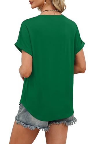 Image of WIHOLL Womens Blouses Spring Tops Short Sleeve Shirts Dressy Casual Summer Vacation Fashion Clothing 2026