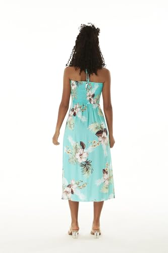 Image of Matchable Couple Hawaiian Shirt or Dress Signature Prints Pineapple | Sold Individually; Matchable Couple Collection; Soft Comfortable Fabric; Signature Tropical Prints; Vacation Ready