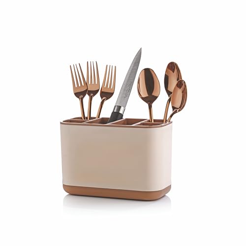 Xmart India 6-Compartment Kitchen Organizer Rack for Cutlery, Tools, Cosmetic, Desk, Stationery, and Sink Brushes – Toothbrush Storage Caddy Kitchen Accessories Items for Home (Ivory) Xmart India 6-Compartment Kitchen Organizer Rack for Cutlery, Tools, Cosmetic, Desk, Stationery, and Sink Brushes – Toothbrush Storage Caddy Kitchen Accessories Items for Home (Ivory)