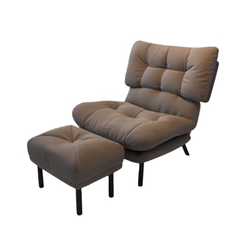 シングルソファベッド リクライニングチェア 折りたたみ式 高背もたれ クッション充実 通気性・防水・耐久性 昼休み・仮眠用 独居・家庭用 ベランダ・寝室用 ラウンジチェア (チャコールグレー+足)