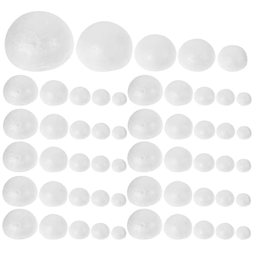 Operitacx 150Pcs Semi Circle Foam Balls for Diy Crafts Lightweight Small Foam Half Spheres Ideal for Kids Toys School Art Projects and Holiday Decorations