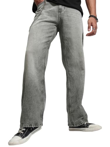 Image of Highlander Men's Loose Fit Jeans | Wide Leg | Mid Rise | Cotton | Jeans for Man