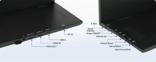 Image of GeChic M505T 15.6 inch FHD 1080p Portable Touchscreen Monitor USB Type-C Input, HDMI Input /Output, DC-in Port, Daisy Chain Display for Conference, Factory, Industry, Gaming, Foldable Screen