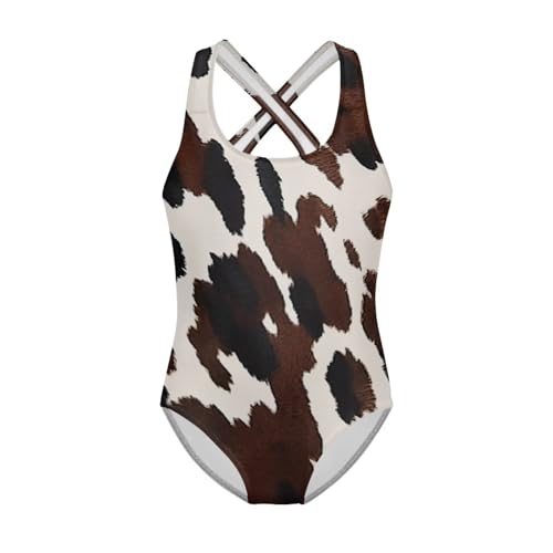 Image of Girls One Piece Swimsuit Teens Cross Back Summer Beach Wear for 5-14Y