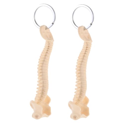 Totority Accurate Skeleton Hand Keychain Medical Spine Model Keyring Unique Gothic Skull Keyring for Teachers