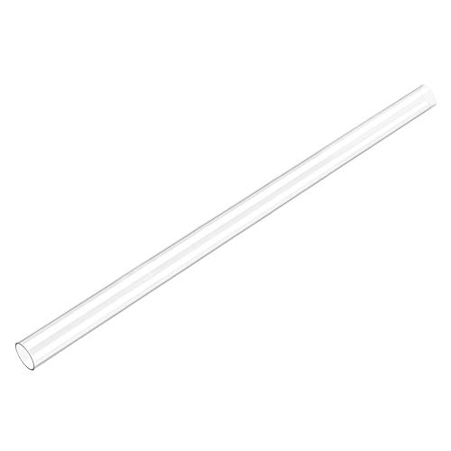 Image of uxcell Clear Rigid Tubing 22mm(7 /8'') ID x 25mm(63 /64'') OD x 2Ft Length Round Plastic Polycarbonate Tube