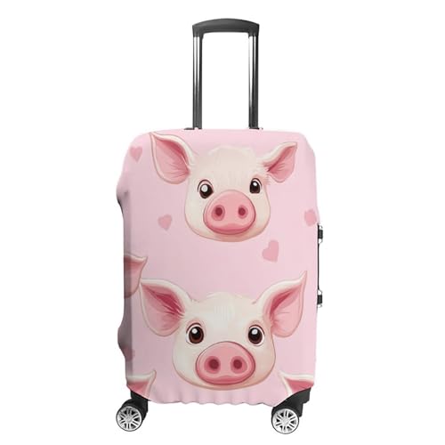Pigs Print Travel Luggage Cover Suitcase Protector Baggage Covers for Men Women L