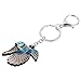 Ksydhwd Porte-clés Acrylique Mésange Bleue Oiseau Porte-clés Porte-clés Porte-anneau De Mode Animal Cadeau Bijoux Pour Femmes Filles Sac De Voiture Bourse Charmes