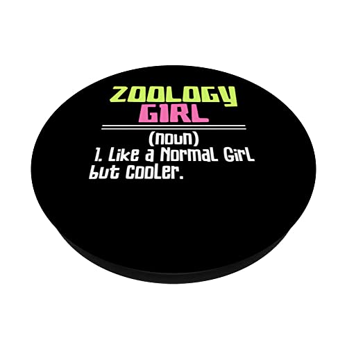 Like A Normal Girl But Cooler Care Zoo Keeper PopSockets Swappable PopGrip, Black - Image 2