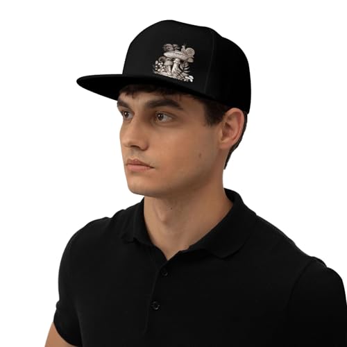 Gorra Snapback Unisex Ajustable Negra miniatura 7