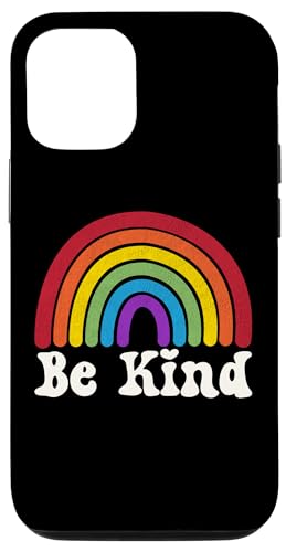 Carcasa para iPhone 15 LGBTQ Be Kind Gay LGBT Pride Ally Rainbow Flag Retro Vintage