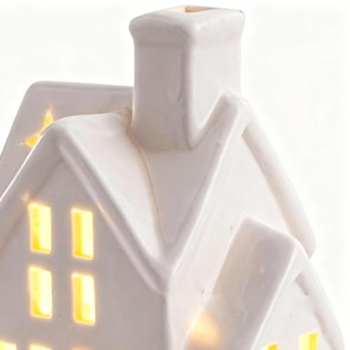 Casas navideñas de cerámica con luz, el detalle ideal para regalar en estas fiestas 7