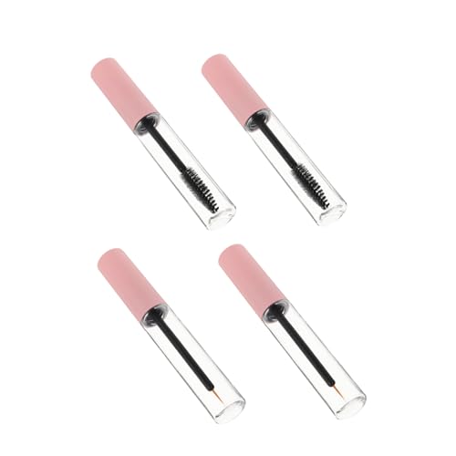 Beatifufu 4 Pcs Empty Mascara Tube with Eyelash and Small Shadow Tip Liner Containers Ideal for Eyelash Cream Lip Gloss and Travel Makeup Essentials