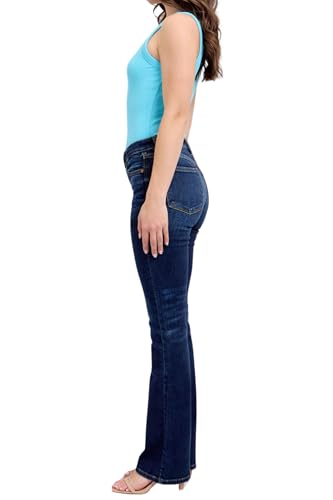 Judy Blue Mid Rise Dark Wash Classic Bootcut, Inseam 32"4