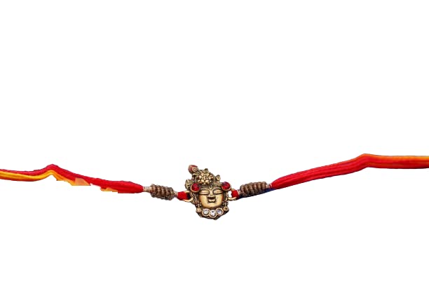 Divya Enterprises Shreenath Ji Rakhi with Roli Chawal Tilak