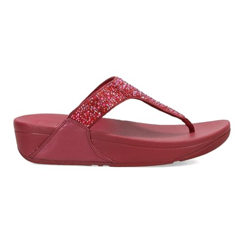 Image of FitFlop Women's LULU Crystal Embellished Toe-Post Sandals