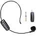 Cuffie per microfono wireless, UHF Wireless Mic e palmare 2 in 1, portata 50,3 m per amplificatore vocale, altoparlanti palco, insegnante, guide turistiche, istruttore di fitness