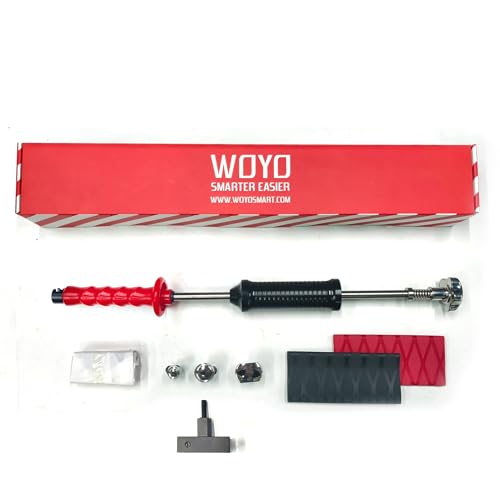 WOYO PDR200 PDR Slide Hammer Dent Puller with Cold Glue & 3pcs Stainless Steels Tabs & Long Tabs Adapter & 2pcs Handle Cover Car Dent Removal Tool Automotive Repair Dent Kits