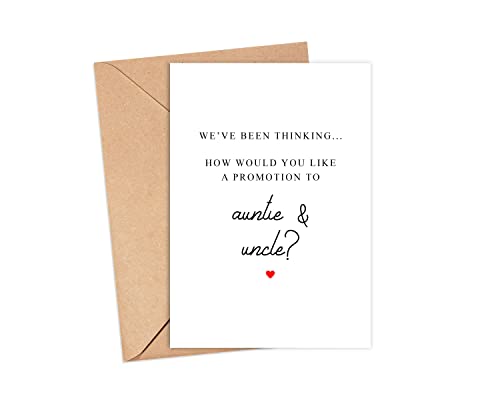 Image of Walzzoo Auntie And Uncle Surprise We're Having A Baby Pregnancy Card - Pregnancy Card For Auntie And Uncle - Baby Announcement Pregnancy Card