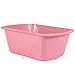 Wash Basins – Rectangular Plastic Hospital Bedside Soaking Tub [5 Pack] Small 7 Quart Graduated Bucket - Portable Washbasin for Washing, Cleaning, Foot Bath, Washing Dishes, Face Cleansing Bowl