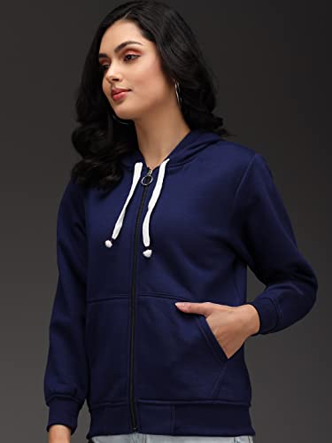 Image of eKools� Women's Fleece Winters Hoodie Sweatshirt Zipper with Pockets (Flee1 Series)