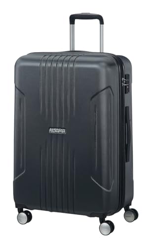American Tourister Tracklite - Bagaglio a Mano, M (67 cm - 82 Litri), Nero (Dark Slate)