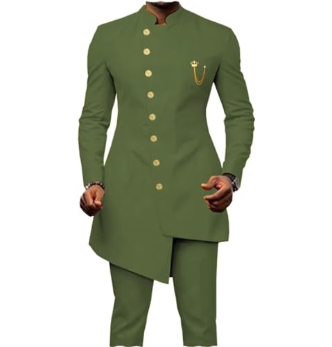 Ankara Blazer Set Formal Slim Fit Jacket and Pants Men African Suit 2 Piece Dashiki Outfits Suit for Wedding