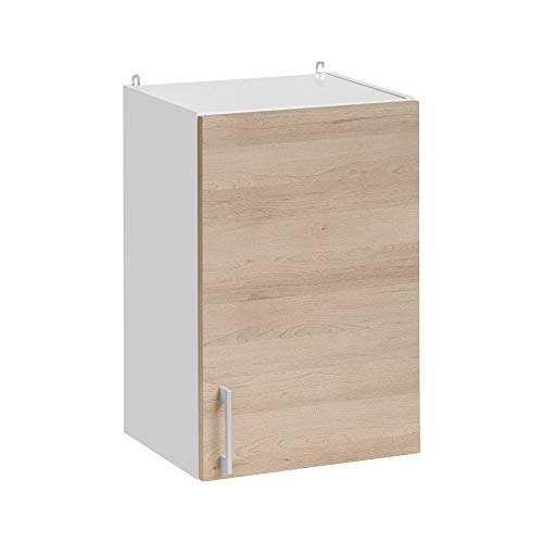 Cuisineandcie - Meuble Haut de Cuisine Eco Chene Naturel 1 Porte L 40 cm