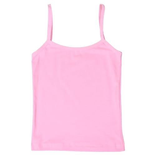 Girls Camisole Tank Top Tagless Cami Under Shirts for Layering,Multiple 6 Packs Colors Available3