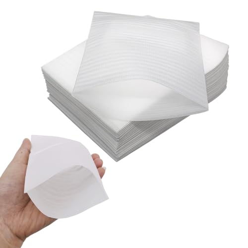 100 Packs 10cm x 15cm 4 x 6inch Cushion Foam Pouches Foam Wrap Cushion Sheets Safely Packaging Container Supplies for Fragile Items Moving Storage and Shipping