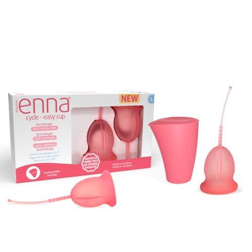 enna Cycle EASY Talla L - 2 Copas Menstruales + Caja Esterilizadora y de transporte