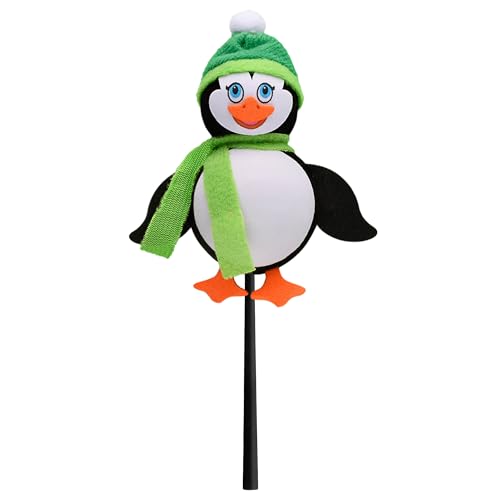 Tenna Tops Cute Ice Pop The Penguin Green Scarf Car Decor Antenna Topper Auto Accessory
