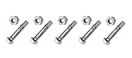 The ROP Shop (5) Shear PINS & Bolts for Craftsman 88289 Stens 780-043 Rotary 8627 Snowblowers