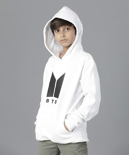 Image of KYDA KIDS Boys Cotton Regular Fit Hooded Neck Hoodies - Sweatshirt with Hoodies Full Sleeves Winter Wear, Long Sleeve Sweatshirts for Boys
