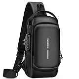 Rcrirth Sling Bag For Women | Anti Theft Crossbody Bags For Women & Men - Travel Hiking Purse Chest Bag Daypack – Black