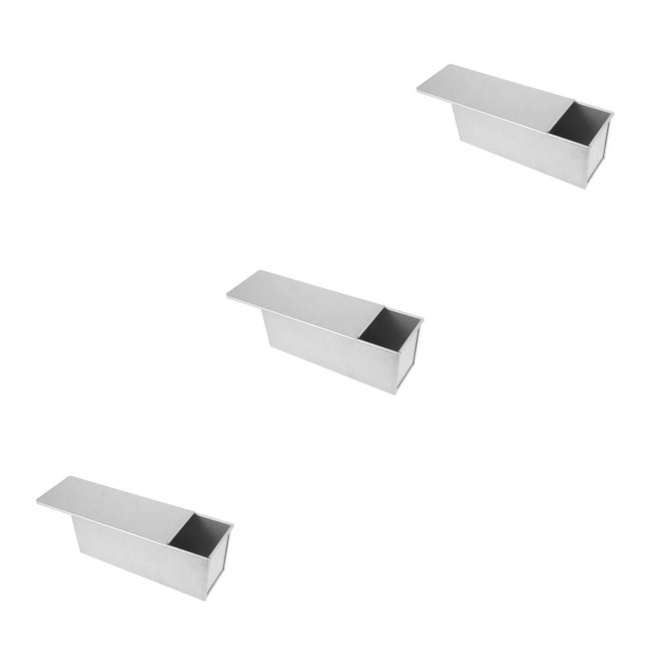 3stücke Loaf Tin Mit Deckel Antihaft Brotbackform Für Toast Und Sandwiches Kapazität Für Tägliche Bäckerei Und Einfach Zu Reinigen
