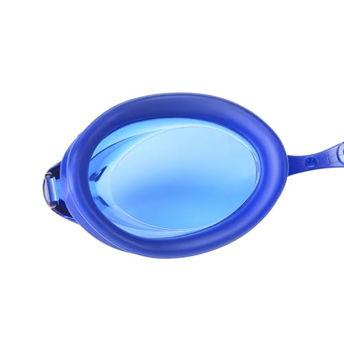 Image of Amazon Basics Unisex Swim Goggles for Adults, Anti-Fog, Unisex, Wide View, 4 Interchangeable Nosepieces