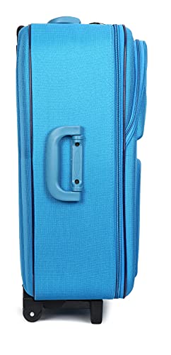 Image of Trumpkin Polyester 21.65 inches Soft Suitcase (Luggage Outside Blue)
