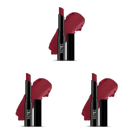 Image of RENEE Very Matte Lipstick - Cranberry Crush, Intense Color Pay Off, Full Coverage, Long Lasting & Weightless, Easy Glide Formula With Velvety Finish, Suitable for All Occasion, Ideal For Gifting