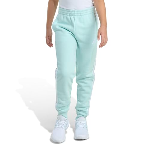 Adidas Girls Fleece 3-Stripe Jogger, Halo Mint, M (10/12)