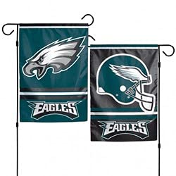 Drapeau de jardin double face Philadelphia Eagles Wincraft en polyester ultra résistant