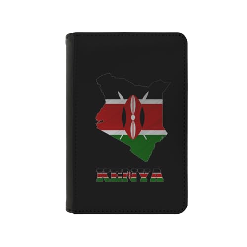 Passport Holder Cover Kenyan Flag Map PU Leather Case Wallet Passport Book Protector for Women Men Flying Travel Fashion Gift