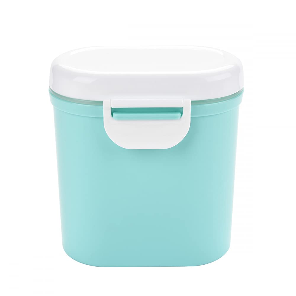 CLQ Dispenser di Latte in Polvere Scatola di immagazzinaggio di Latte in Polvere Contenitore di stoccaggio di Caramelle di Frutta per Bambini in plastica Portatile Grande capacità-Green