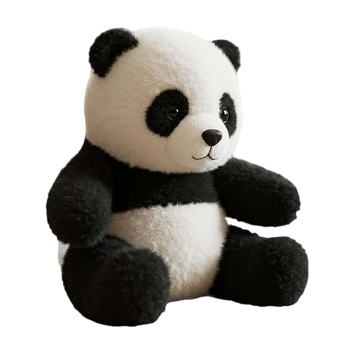 Generico Oso Panda - Peluche con música y luces de oso panda, suave con respiración realista y cubierta lavable para niños, regalo de cumpleaños, Navidad, Halloween